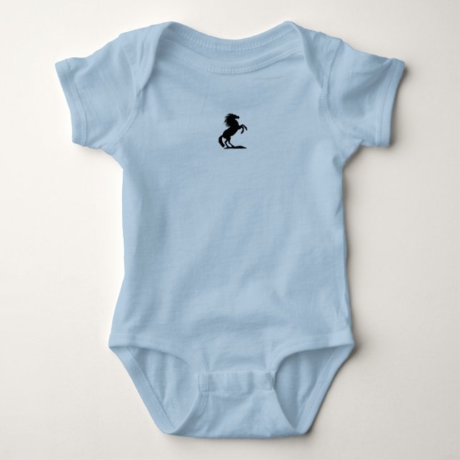 Rearing Black Stallion.png T Shirt (Framsida)