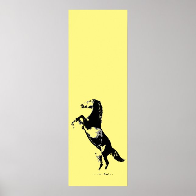 Rearing Horse Artwork Poster (Framsidan)