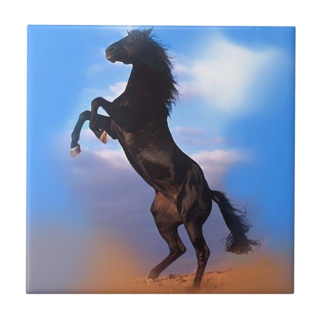 Rearing Horse Kakelplatta (Framsidan)