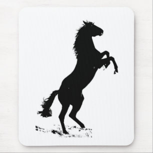 Rearing Horse Mousepads Musmatta