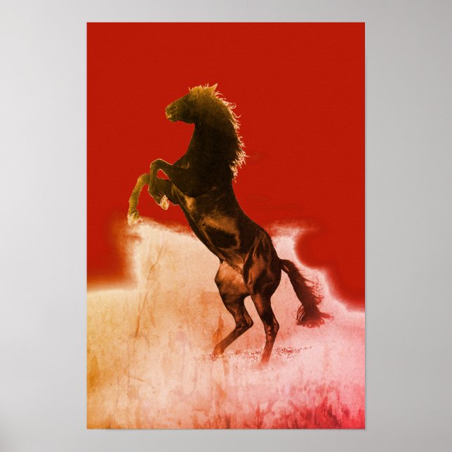 Rearing Horse Poster (Framsidan)