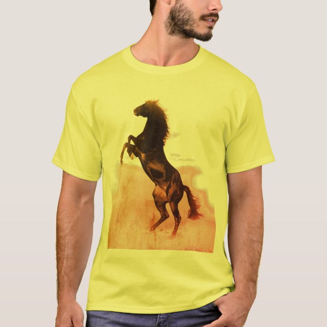 Rearing Horse T Shirt (Framsida)