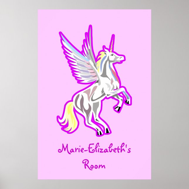 Rearing Unicorn Guardian Angel poster (Framsidan)