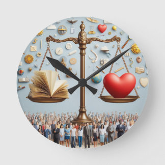 Reason and Emotion Wall Clock Rund Klocka