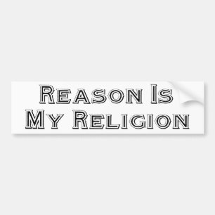 Reason är min religion bildekal