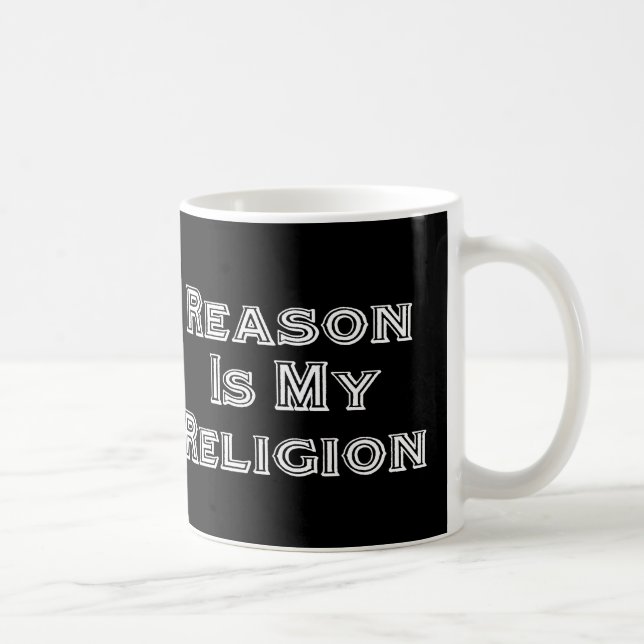 Reason är min religion mugg (Höger)