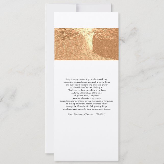 Reb Nachmans Prayer 4 x 9,25-tumskort med kuvert Inbjudningar (Framsida)