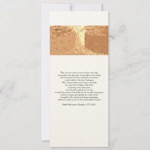 Reb Nachmans Prayer 4 x 9,25-tumskort med kuvert Inbjudningar