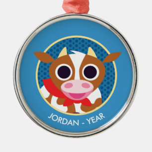 Reba kon julgransprydnad metall