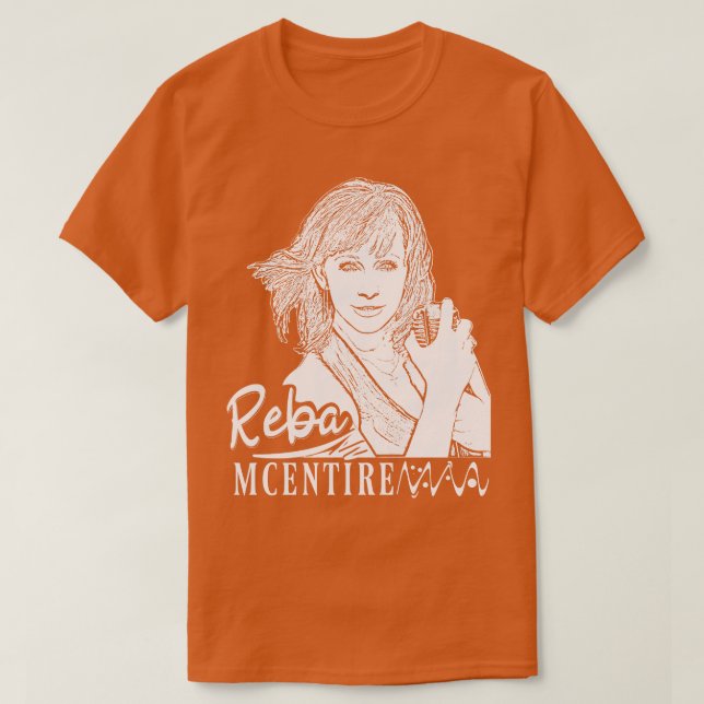 Reba mchel 80s Music T Shirt (Design framsida)