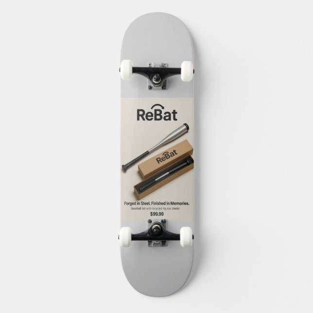 ReBat  Mini Skateboard Bräda 18,5 Cm (Framsida)