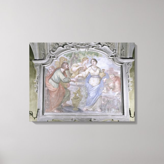 Rebecca at the well, from the Refectory, 1753-54 ( Canvastryck (Framsida)