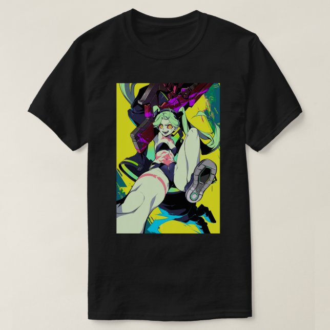Rebecca Cyberpunk Edgerunners (2) T Shirt (Design framsida)