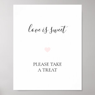 Rebecca Enkel Dessertbord Bröllopsskylt Poster