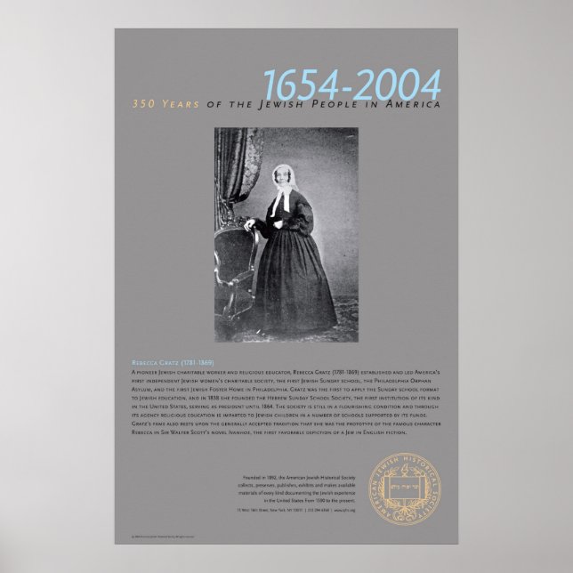 Rebecca Gratz (1781-1869) Poster (Framsidan)