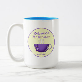 Rebecca McKinnon Myasty Author Logotyp Mugg
