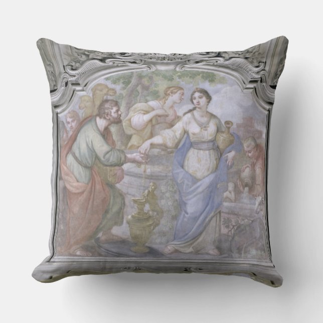 Rebecca på brunnen, från refectoryen, 1753-54 ( kudde (Framsida)