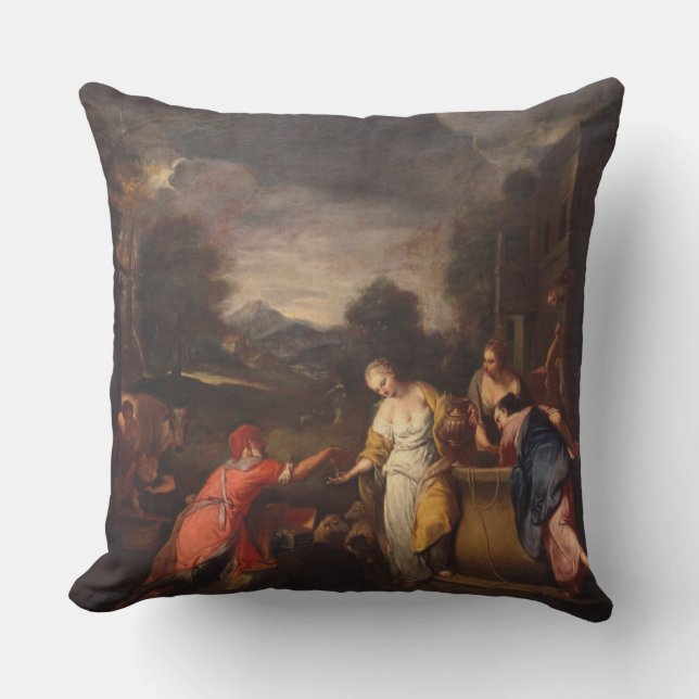 Rebecca på brunnen kudde (Framsida)