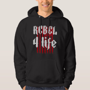 Rebel 4 Life Land Rap Hip hop Stil Hoodie