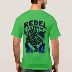 Rebel Anthem Tröja – Punk Rock Gitarr Varg Grafik