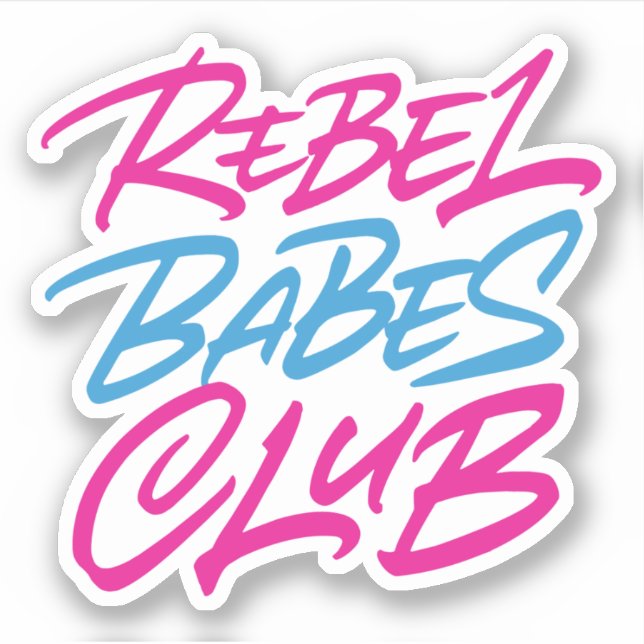 Rebel Babes Klubb Klistermärken (Framsida)