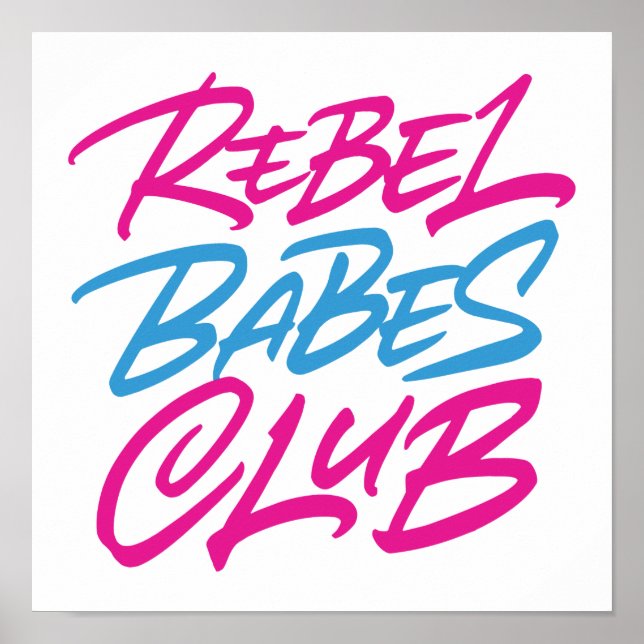 Rebel Babes Klubb Poster (Framsidan)