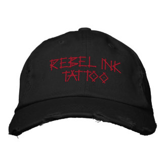 REBEL BLÄCK TATTOO BRODERAD KEPS
