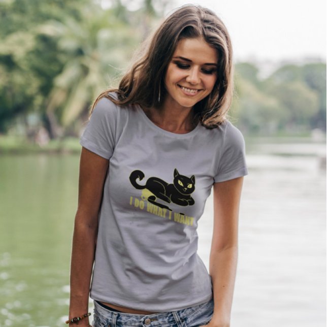 Rebel Cat Animal Kaffe Kopp T Shirt (Skapare uppladdad)