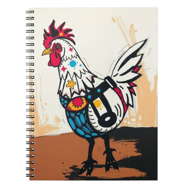 Rebel Chicken Anteckningsbok (Framsidan)