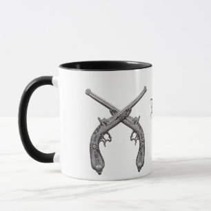 Rebel Crossed Pistol Monogram Mugg