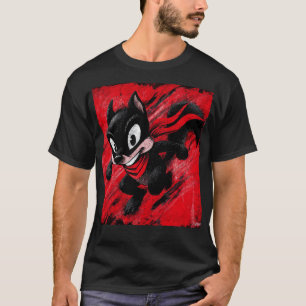 Rebel Fox Runner – Retro Halftone Serietidningskon T Shirt