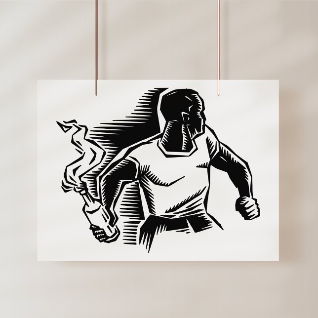 Rebel, Molotov Cocktail, Riots, Communist Style Poster (Skapare uppladdad)