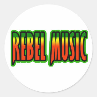 Rebel Music Runt Klistermärke
