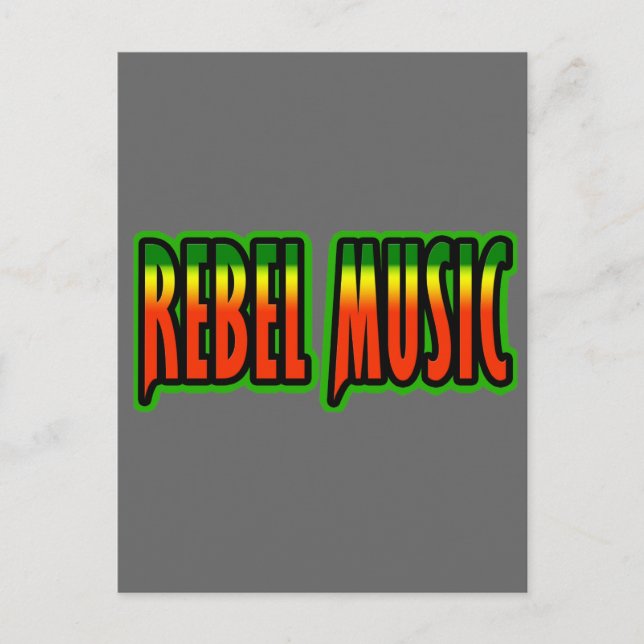 Rebel Music Vykort (Framsida)