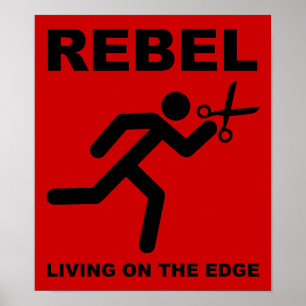 Rebel på Kant Funny Poster