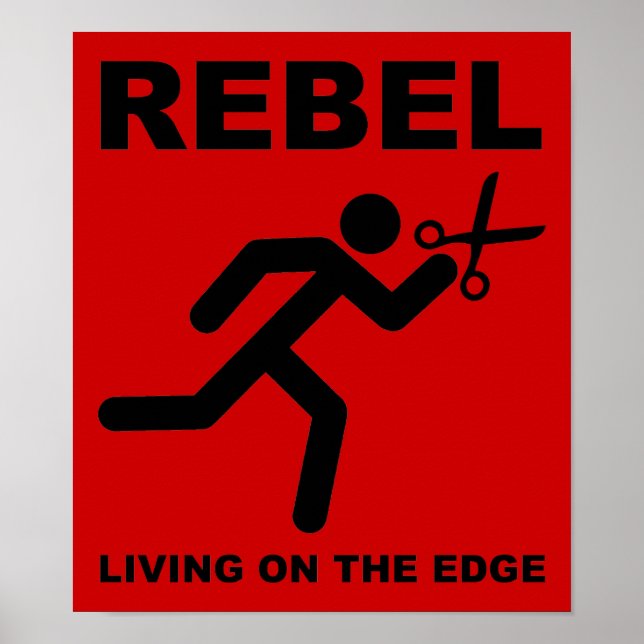 Rebel på Kant Funny Poster (Framsidan)