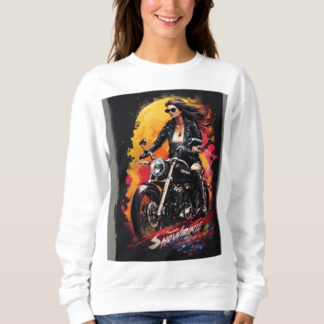 Rebel Ride: Classic Motorcycle Silhouettes T Shirt (Framsida)