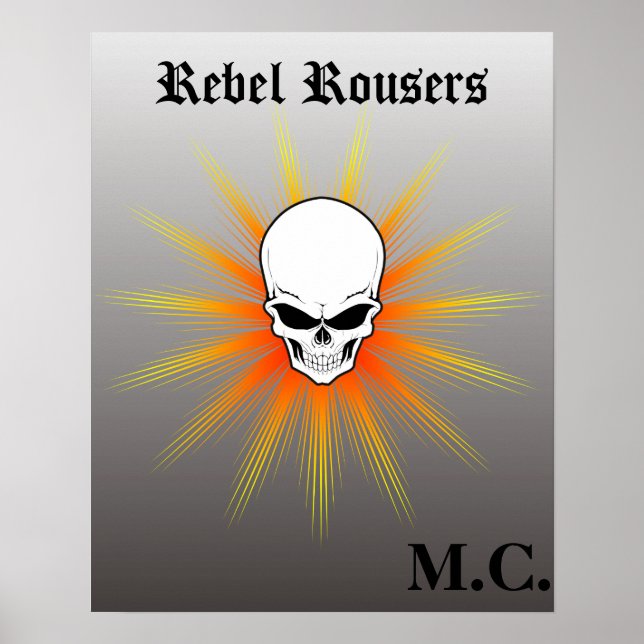 Rebel Rousers Motorcycle Club Poster (Framsidan)
