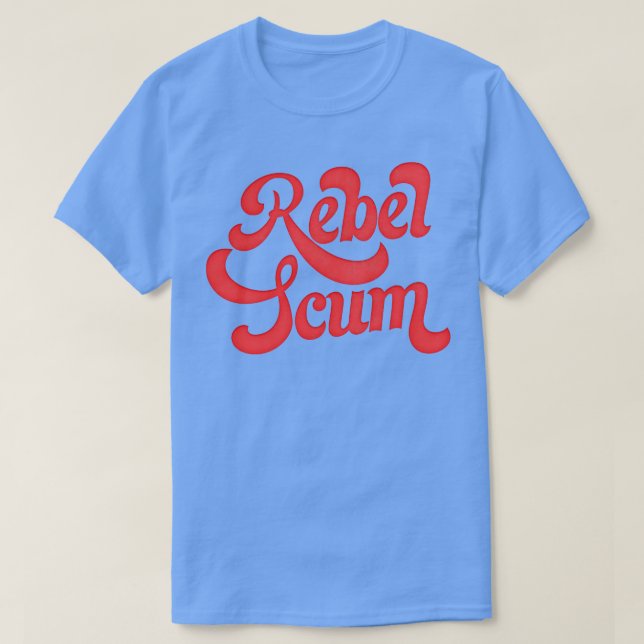 REBEL SCUM Retro Gift T Shirt (Design framsida)