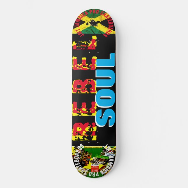 REBEL SJÄL 8 1/4" Skateboarddäck Mini Skateboard Bräda 18,5 Cm (Framsida)