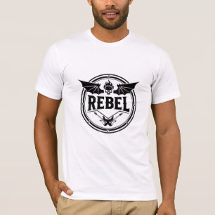 Rebel Skull & Gitarrer T Shirt