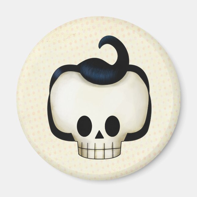 Rebel Skull Magnet (Framsidan)
