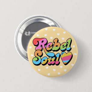 Rebel Soul Girl Power Knapp