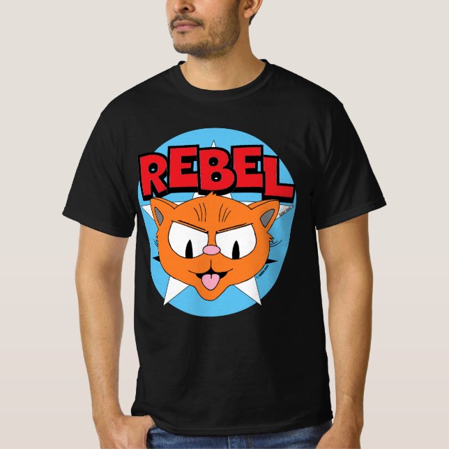 REBEL Tecknad Katt Señor Gato™ T Shirt (Framsida)