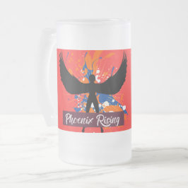 Rebel Tribe™ ”Phoenix Rising” Frostad Glas Mugg