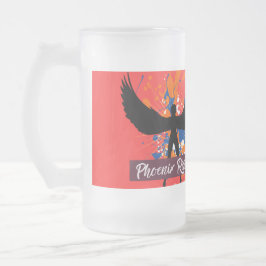 Rebel Tribe™ ”Phoenix Rising” Frostad Glas Mugg