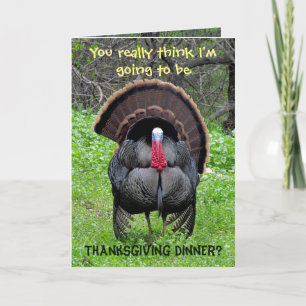 Rebel Turkey Thanksgiving Card Helgkort