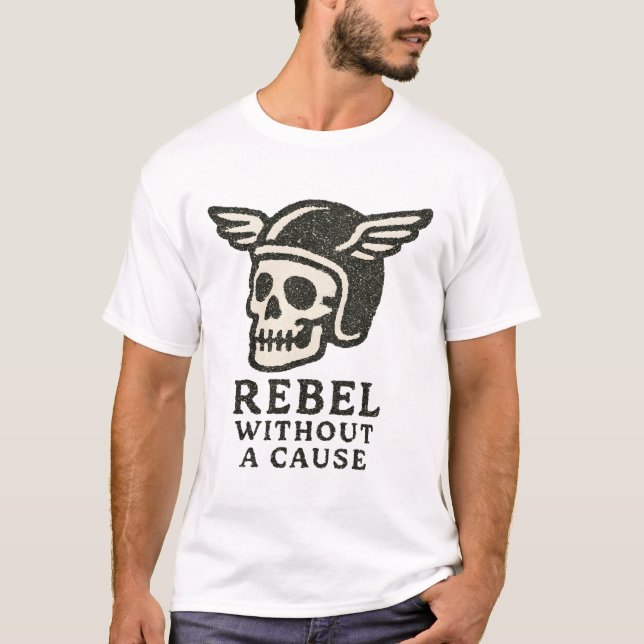 Rebel utan orsaksskal t shirt (Framsida)