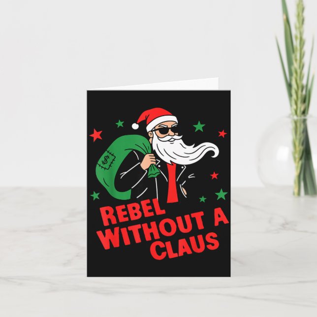 Rebel Without A Claus– Cool Santa Leather Jacket C Kort (Framsida)
