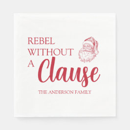 Rebel Without A Clause Christmas Santa Pappersservett